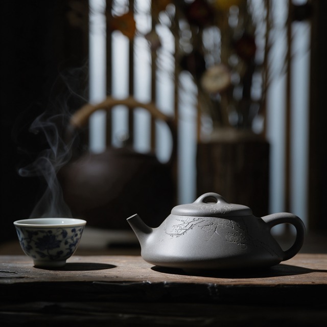彭年石瓢 - 刻梅